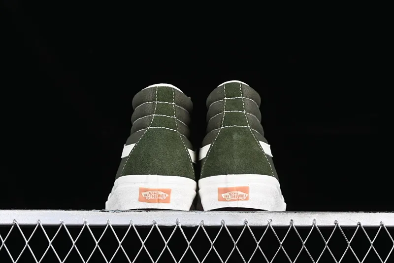 All categories Vans Vans series Vans Hi Vans high-top Vans SK8-Hi VR3 olive green Vans official Anaheim high-end branch high-top casual sneakers VN0005UN50K